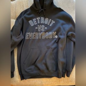 New Detroit vs Everybody Hoodie. Never worn. Unisex size medium